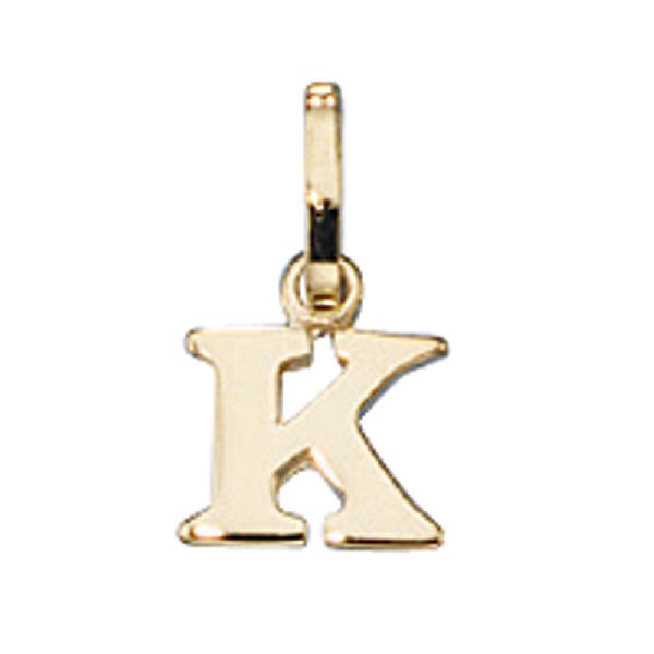 Anhänger Buchstabe K 333 Gold Gelbgold Buchstabenanhänger CJ