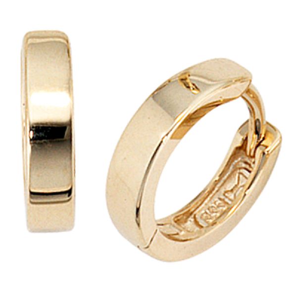 Creolen rund 333 Gold Gelbgold Ohrringe Goldohrringe Goldcreolen CJ