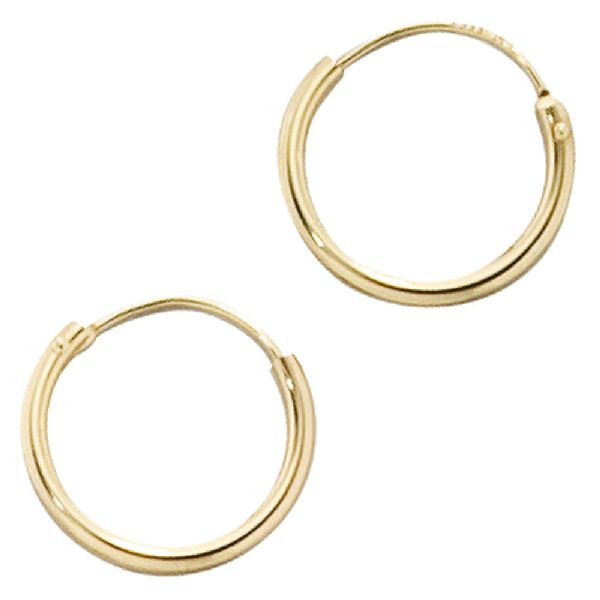 Creolen rund 333 Gold Gelbgold Ohrringe Goldohrringe Goldcreolen CJ