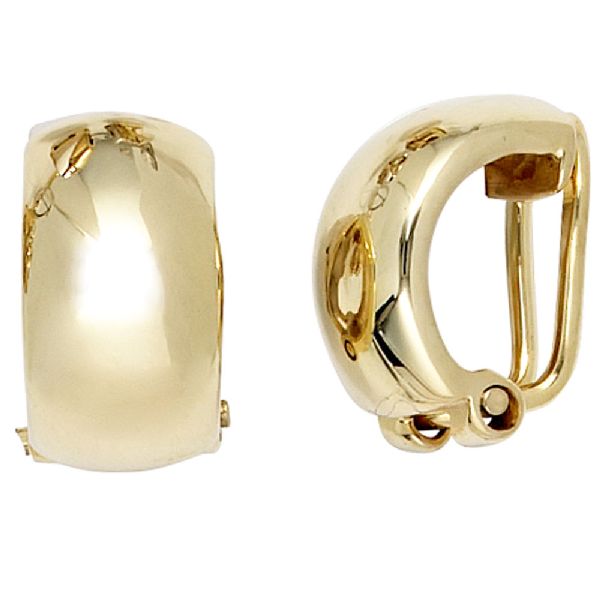 Ohrclips 333 Gold Gelbgold Ohrringe Clips CJ