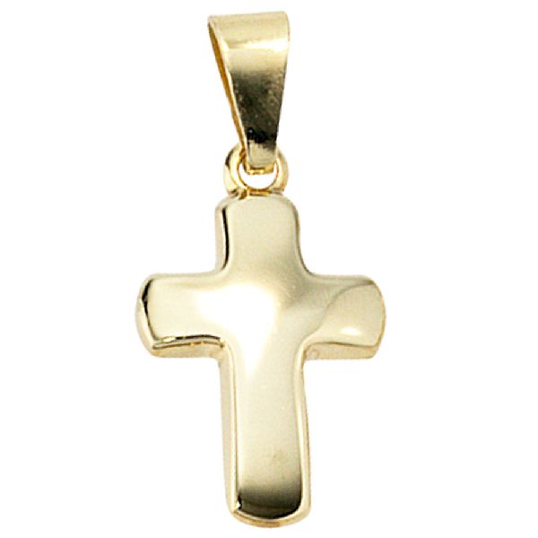 Anhänger Kreuz 333 Gold Gelbgold Kreuzanhänger Goldkreuz CJ