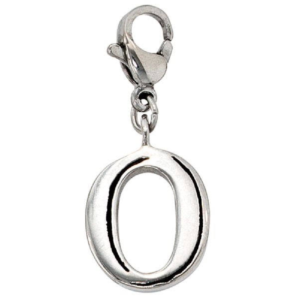 Einhänger Charm Buchstabe O Edelstahl CJ