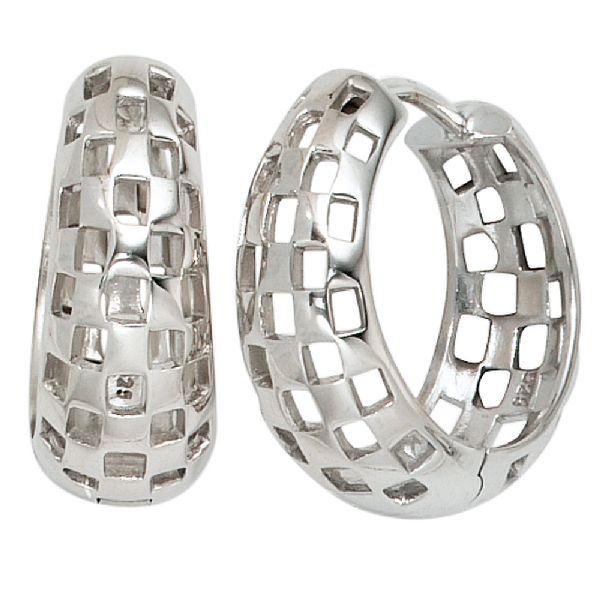 Creolen 925 Sterling Silber Ohrringe Silberohrringe Silbercreolen CJ