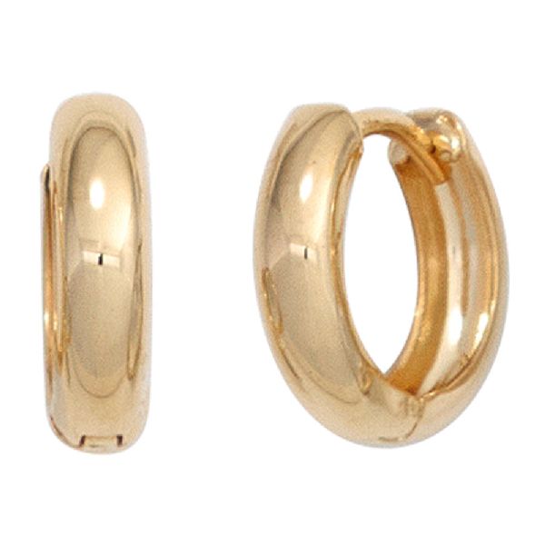 Creolen rund 333 Gold Gelbgold Ohrringe Goldohrringe Goldcreolen CJ