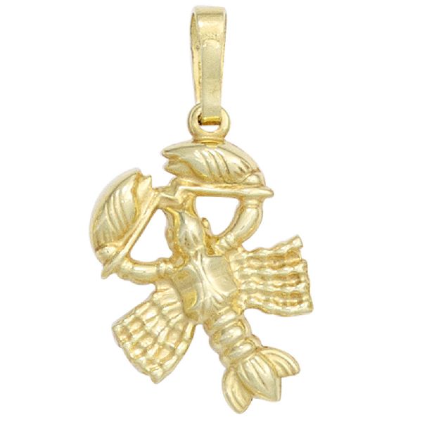 Anhänger Sternzeichen Krebs 333 Gold Gelbgold Sternzeichenanhänger CJ