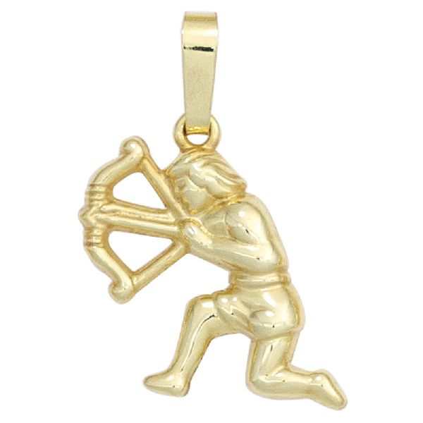 Anhänger Sternzeichen Schütze 333 Gold Gelbgold Sternzeichenanhänger CJ