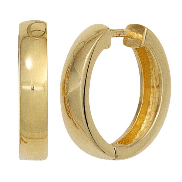 Creolen 925 Sterling Silber gold vergoldet Ohrringe CJ