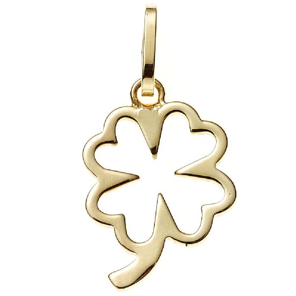 Anhänger Kleeblatt 333 Gold Gelbgold Glücksbringer CJ