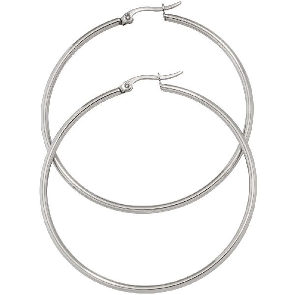 Creolen rund groß Edelstahl Ohrringe Durchmesser 54 mm CJ