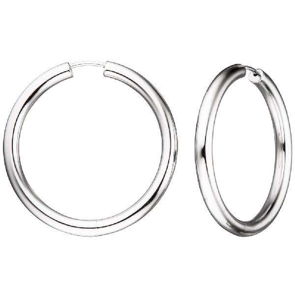 Creolen rund 925 Sterling Silber Ohrringe Silberohrringe Silbercreolen CJ
