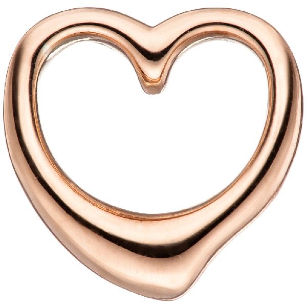 Kinder Anhänger Herz 925 Sterling Silber rotgold vergoldet Herzanhänger CJ