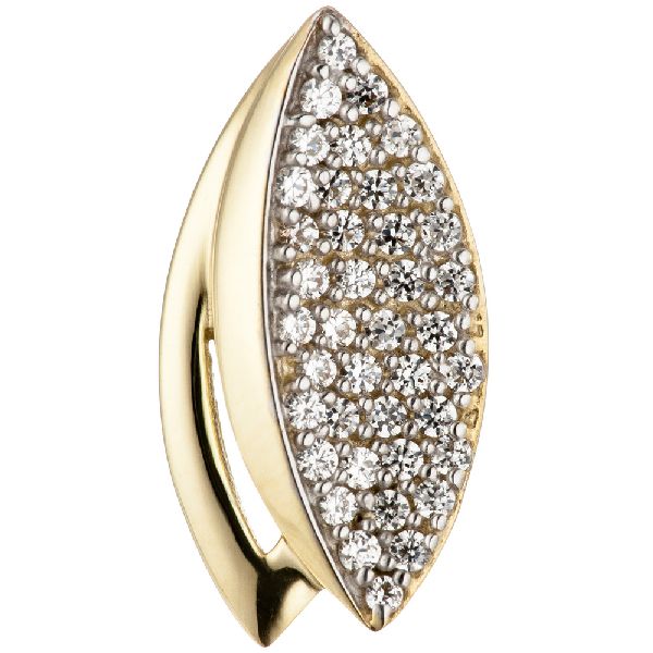 Anhänger 333 Gold Gelbgold mit Zirkonia Goldanhänger CJ