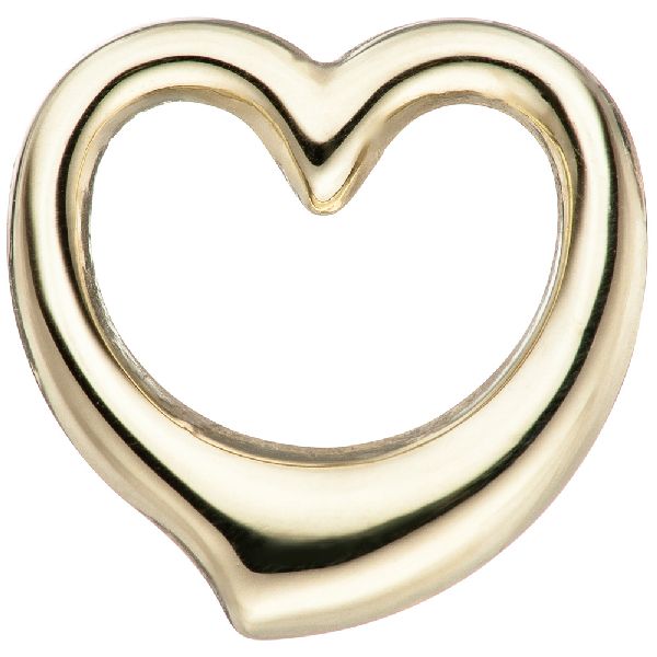 Kinder Anhänger Herz Schwingherz 585 Gold Gelbgold Herzanhänger Goldherz CJ