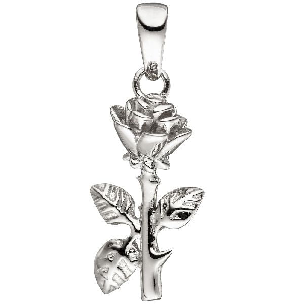 Anhänger Rose 925 Sterling Silber Silberanhänger CJ