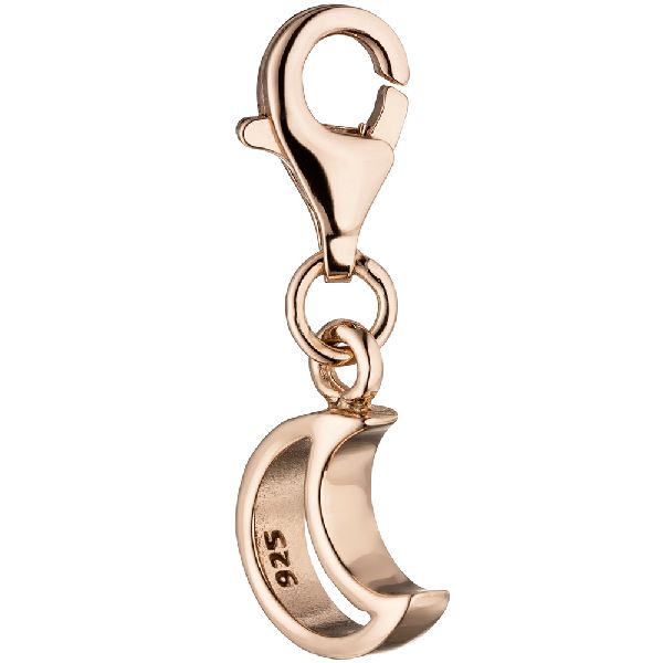 Einhänger Charm Mond 925 Sterling Silber rotgold vergoldet CJ