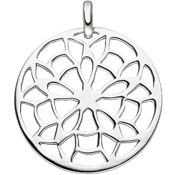 Anhänger rund 925 Sterling Silber Silberanhänger CJ