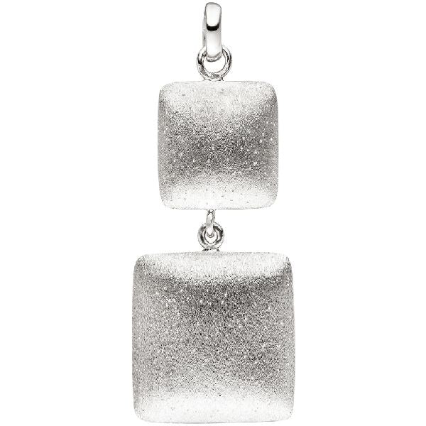 Anhänger 925 Sterling Silber matt mattiert Silberanhänger CJ