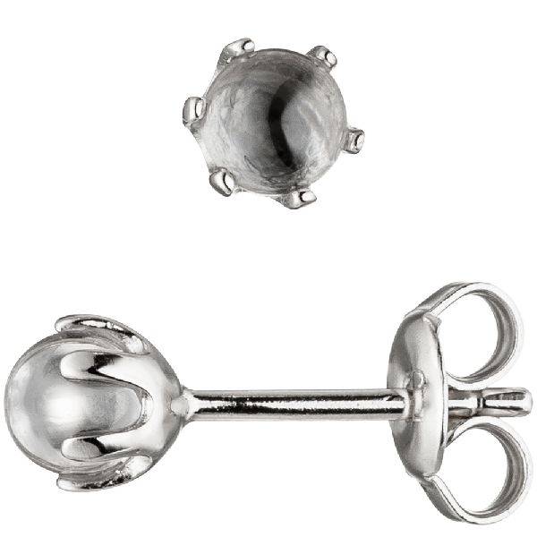 Ohrstecker 925 Sterling Silber 2 Zirkonia Ohrringe Silberohrringe CJ