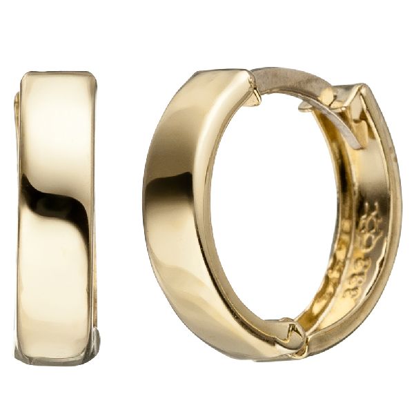 Creolen rund 333 Gold Gelbgold Ohrringe Goldcreolen Goldohrringe CJ