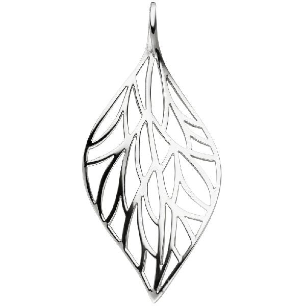 Anhänger Blatt 925 Sterling Silber Silberanhänger in Blattform CJ
