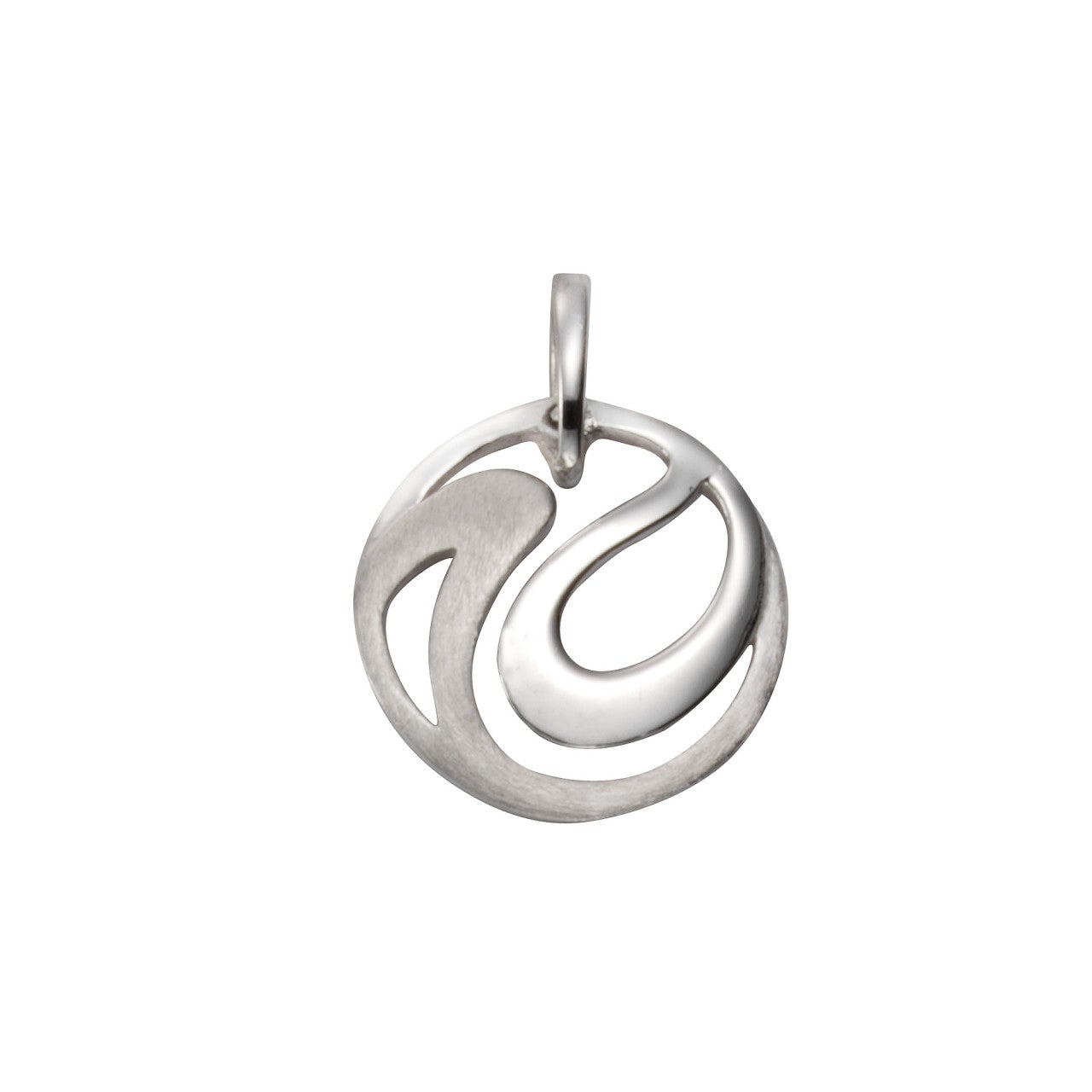 Echtschmuck Anhänger Damen 925er Sterling Silber rhodiniert 1,7cm