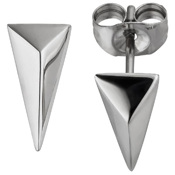 Ohrstecker dreieckig aus Edelstahl Ohrringe Dreieck CJ