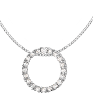 Kette Sterlingsilber mit White Topaz
