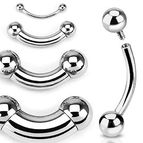 Piercing Hantel Curved Barbell Innengewinde