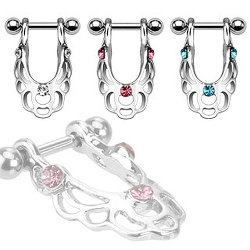 Helix Cartilage Ohr Piercing Tribal Shield Zirkonia