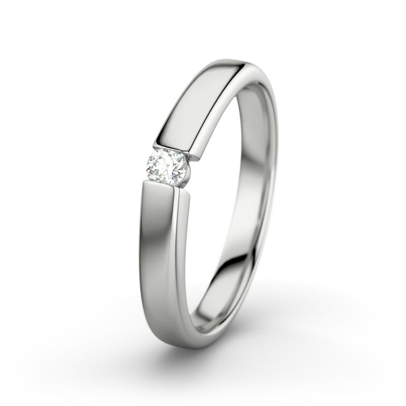 Diamant Platinumring Beate - (Platinum 950) Ring mit gratis Ringgravur