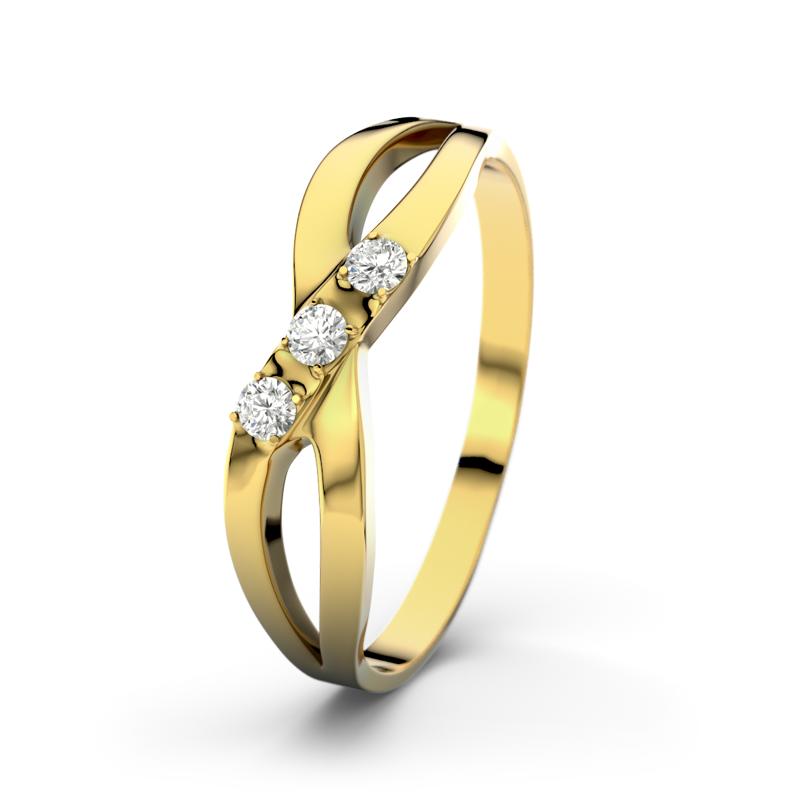 Diamant Gelbgoldring Dahlia - (Gelbgold 585) Ring mit gratis Ringgravur