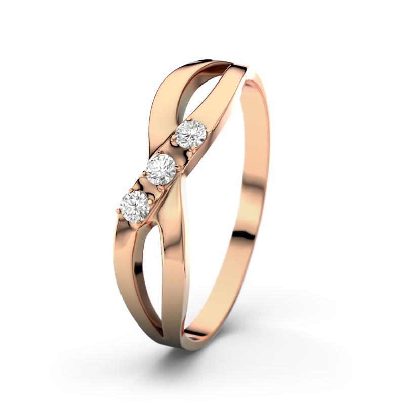 Diamant Rotgoldring Dahlia - (Rotgold 750) Ring mit gratis Ringgravur