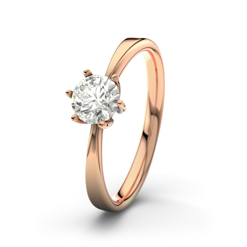 Diamant Rotgoldring Eve - (Rotgold 585) Ring mit gratis Ringgravur