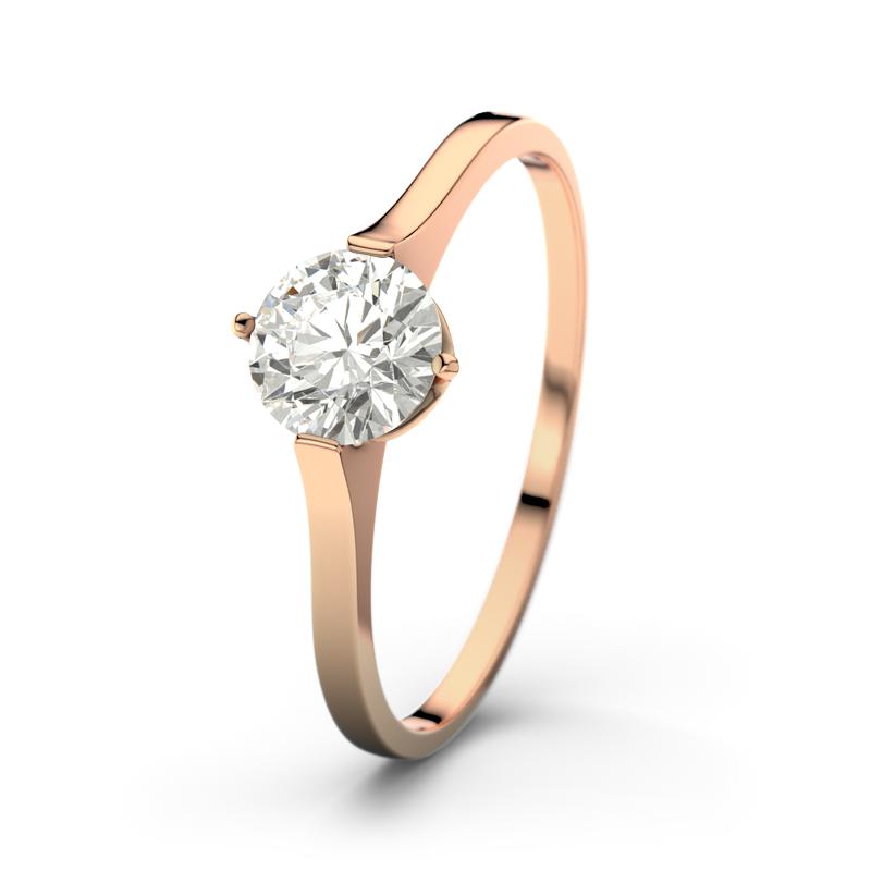 Diamant Rotgoldring Summer - (Rotgold 585) Ring mit gratis Ringgravur
