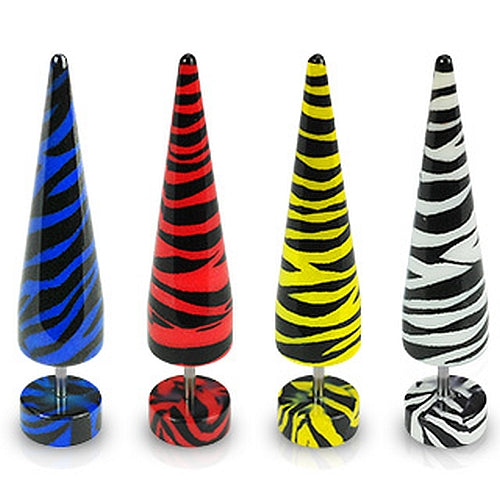 Fake Taper Acryl Zebra Design